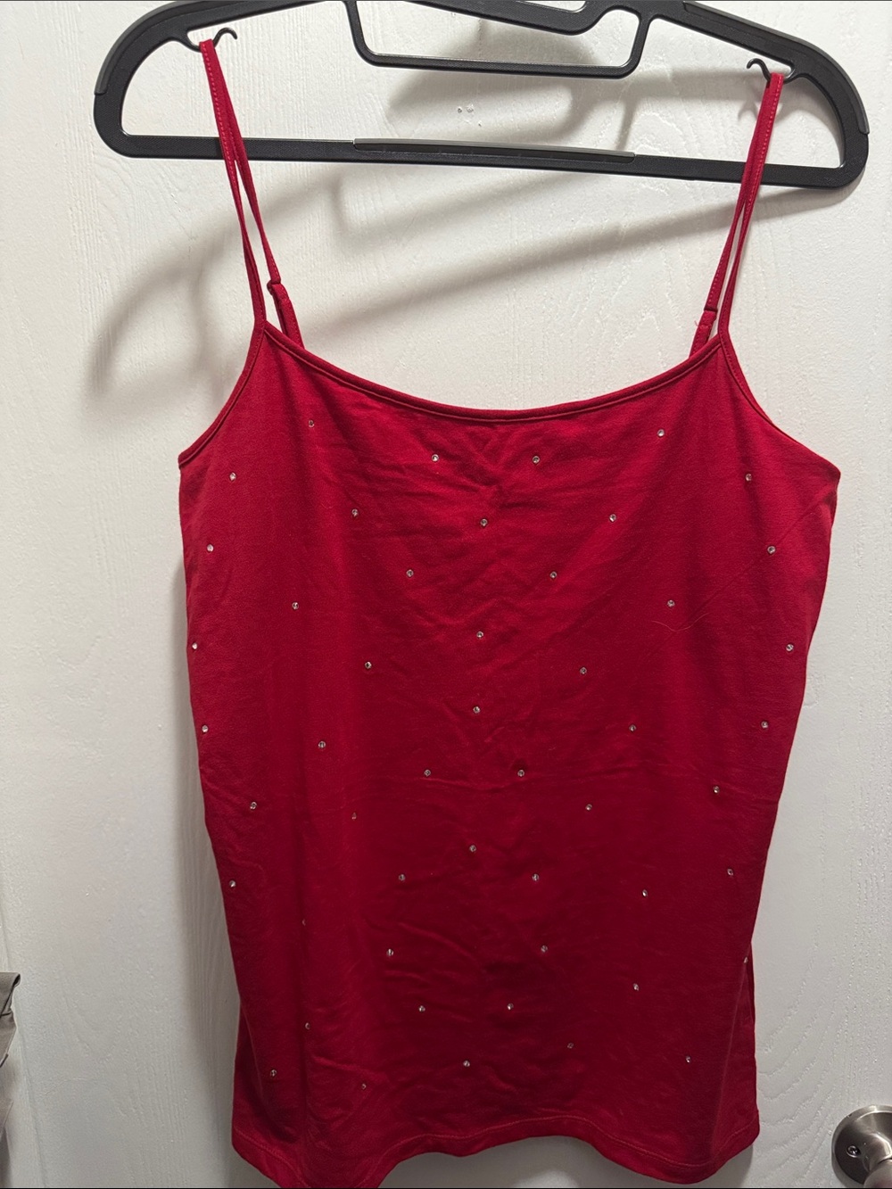 Ann Taylor Ruby Red Rhinestone Cami
